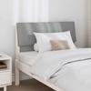 Upholstered Headboard Light Grey 90 cm Solid Pine Wood