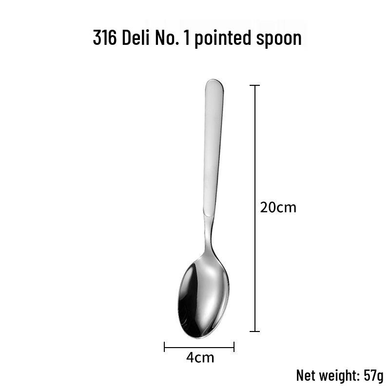 Набор столовых приборов из нержавеющей стали 316: Суповая ложка, Фруктовая вилка, Половник, Скребок для западной кухни