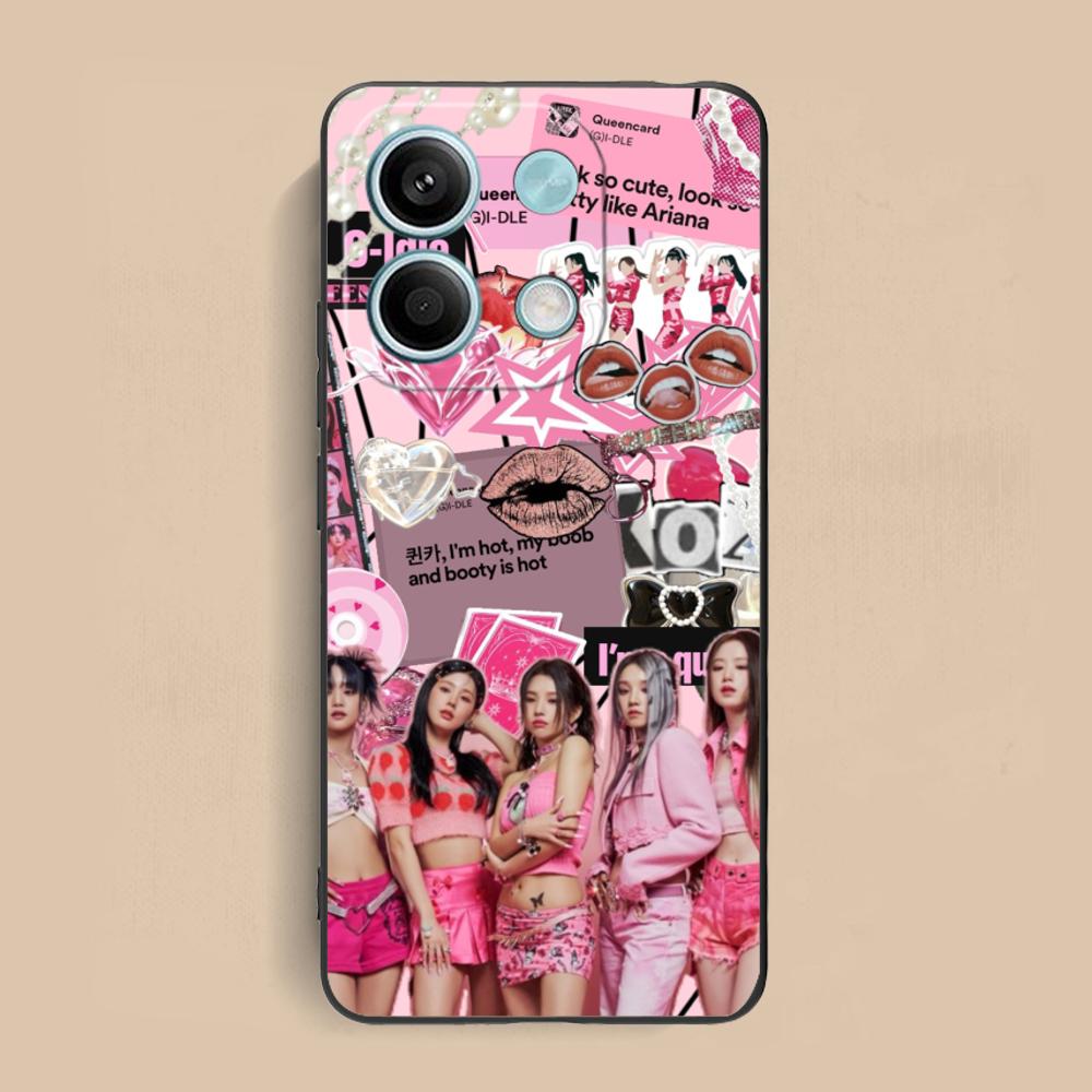 KPOP G-Gidle-S Матовый ТПУ Чехол для Мобильного Телефона для Xiaomi Redmi Note 14 13 12 11 S Pro Plus 4G 5G Цветной Печатный Чехол