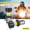 12V-80V 8 Sides COB Super Bright LED Motorcycle Headlight H4 BA20D Bulbs Waterproof High Low Lamp Scooter Fog Lights