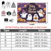 Party Backdrop Halloween Purple Flat Cute Ghosts Pumpkins Celebration Photo Booth Party Decor