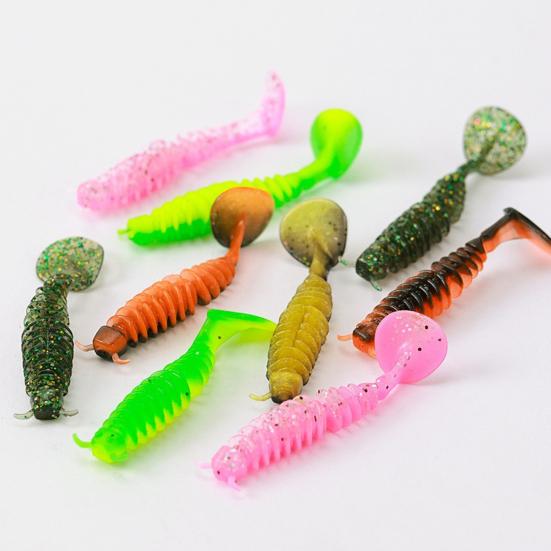 Набор искусственных приманок и рыболовных аксессуаров для рыбалки на открытом воздухе с ящиком для снастей, реалистичный дизайн, яркие цвета, острые джиг-крючки для рыбы, рыболовные инструменты