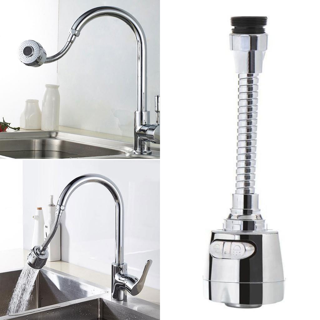 Flexible Faucet Aerator Water Saving Splash Proof Device Adjustable Water Saving Faucet Sprayer Simple Installation