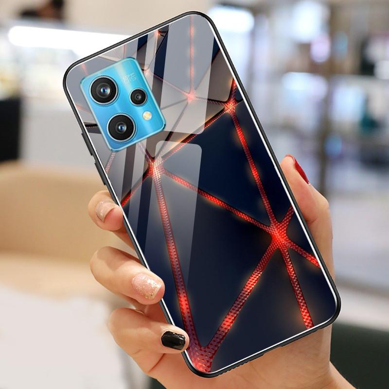 Чехол Realme9 4G для Realme 9 Pro Plus Чехол Закаленное Стекло Роскошные Чехлы для OPPO Realme 9 Pro БАМПЕР Пейзаж Realme9Pro+ Оболочка