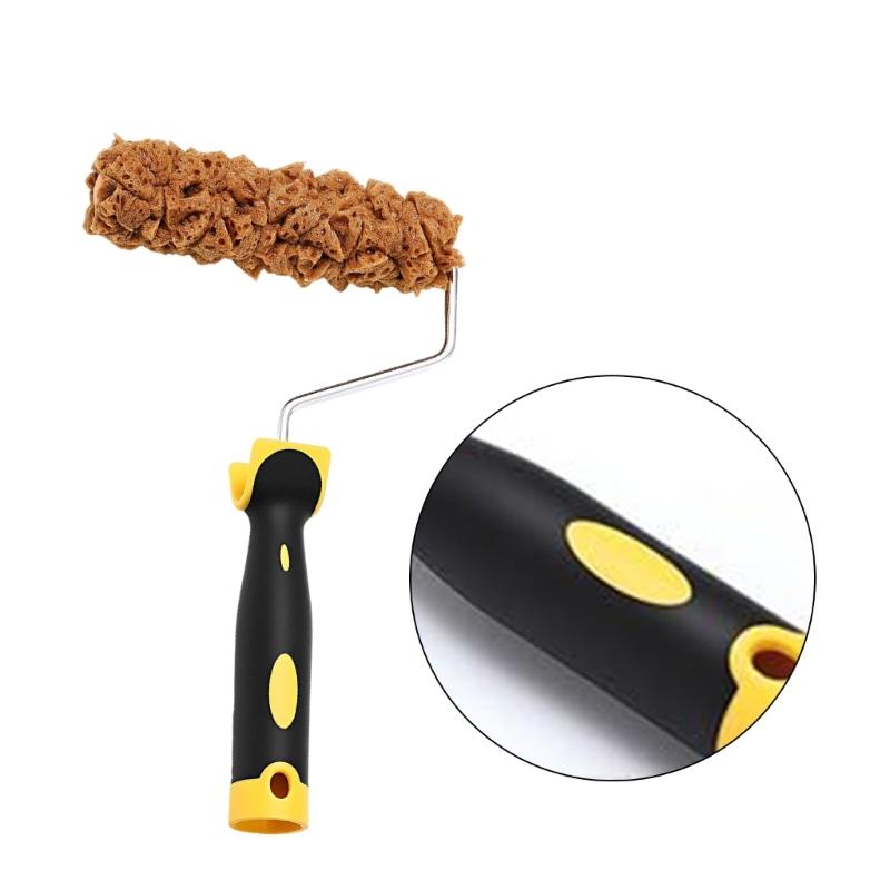 Complete Painting Set With 3 Drywall Texture Rollers and Roller Frame Convenient for Wall Surfaces Finishes Daily Use