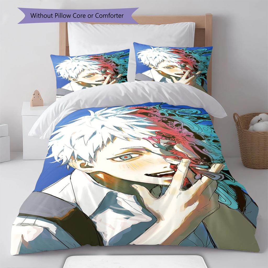 The Summer Hikaru Died Pattern Bedding,Quilt Set Quilt Cover Pillowcase Home Birthday Gift (1 * duvet cover + 2 * pillowcase, without core)