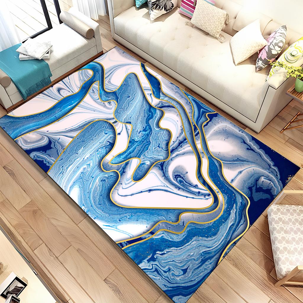 Цвет золотого скандинавского мрамора, великолепный коврик, большой ковер, ковер для дома, гостиной, спальни, дивана, коврик для двери, декор, нескользящий напольный коврик