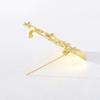 Pinkdudu Fashion Classical Elegant Harp Brooch Romantic Luxury Music Art Creative Brooch Pins for Women Jewelry Gifts PD1269