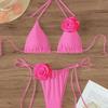 1011 new three-dimensional flower women's swimsuit bikini suit fashionable sexy swimsuit bikini women
