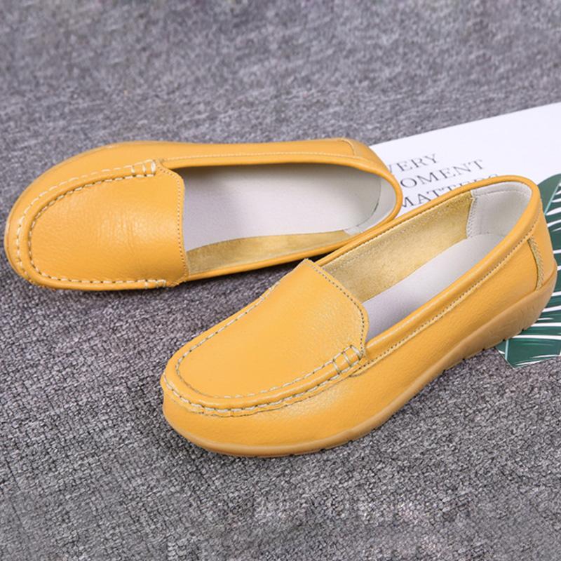 Мода 2024 года Новые Туфли Женские Плоские Белые Женские Кожаные Туфли Слипоны Женские Платформы Удобные Лоферы Zapatos De Mujer Женские