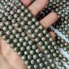 Бусины Rondelle из натурального пирита, бусины из пирита, бусины для изготовления ювелирных изделий размером 6 мм, 8 мм, 10 мм, бусины длиной 14-15 дюймов.