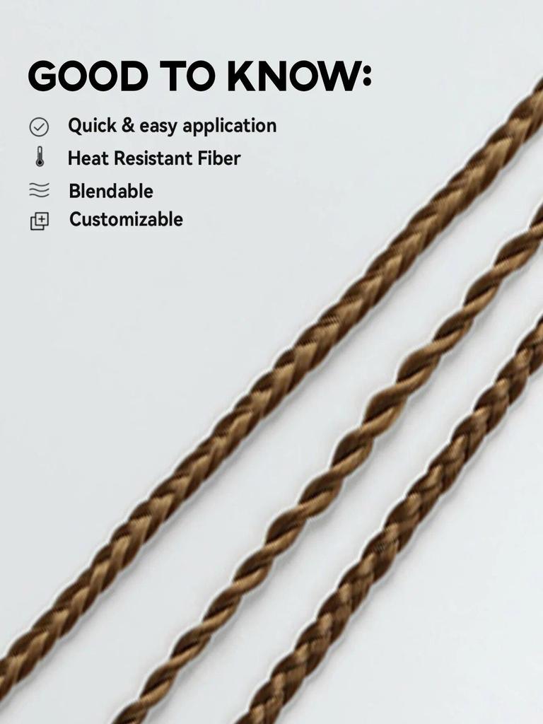 ALAN EATON 20-дюймовый синтетический парик, косы с зажимом, боксерская коса, дреды, наращивание волос на клипсе, грязные косички, боксерская коса, термостойкая