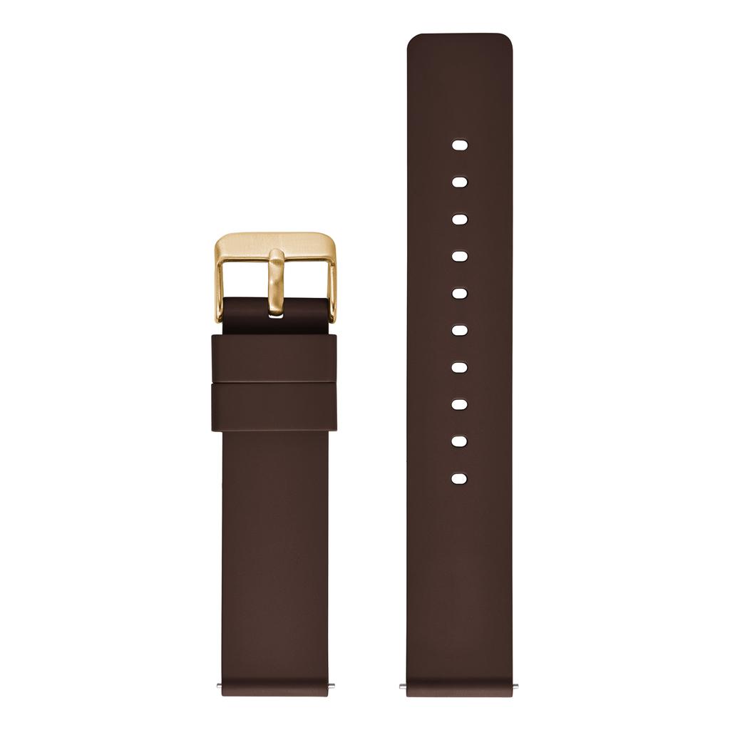New Design Flat Smooth FKM Rubber Watch Strap 16mm 18mm 20mm 22mm 24mm Soft Quick Release FKM Rubber Watch Bands