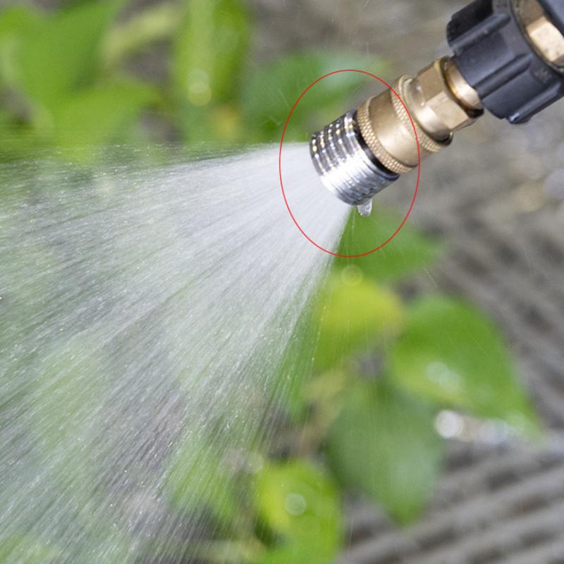 Водяной пистолет высокого давления для полива сада, распылитель, адаптер для насадки из нержавеющей стали