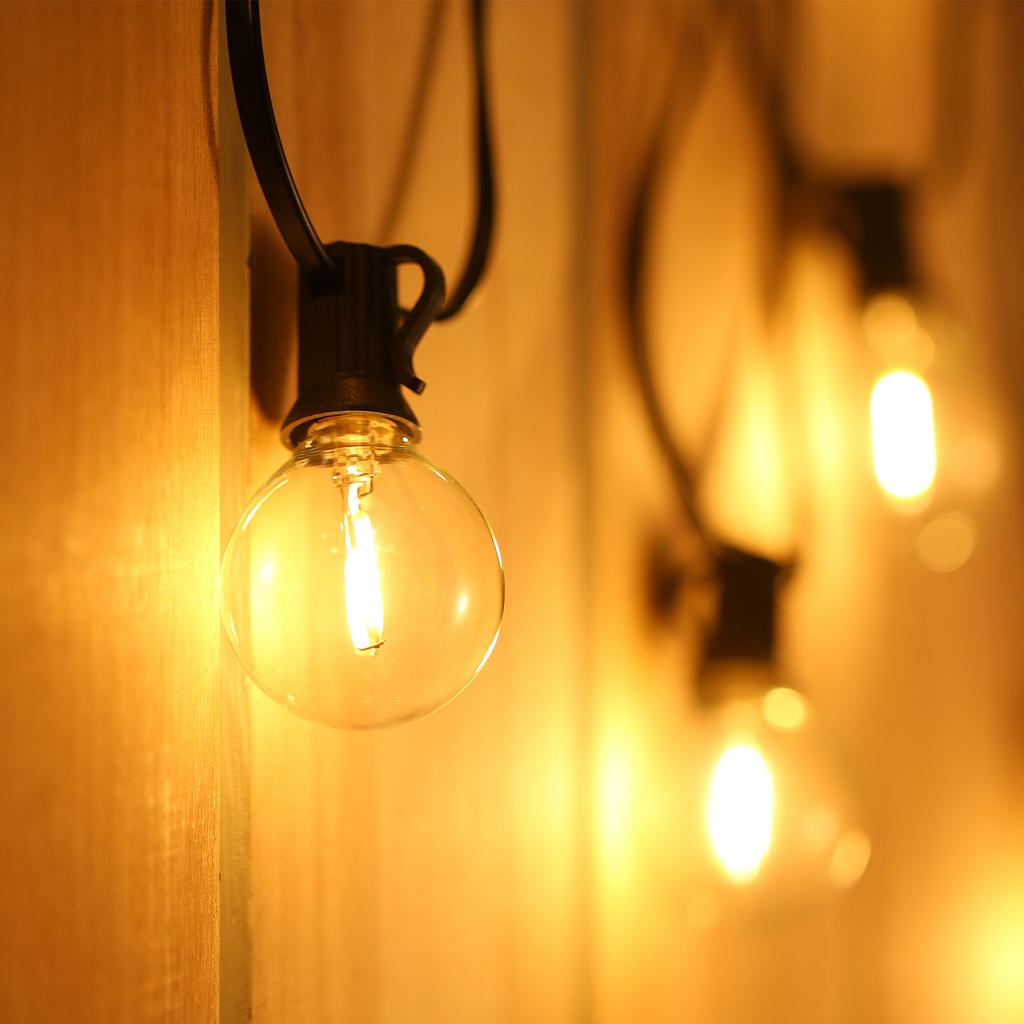 Tomshine A C230V Globe LEDs G40 Bulb Lamp 25 Pack E12 Base Socket Holder IP44 Water Resistance Warm