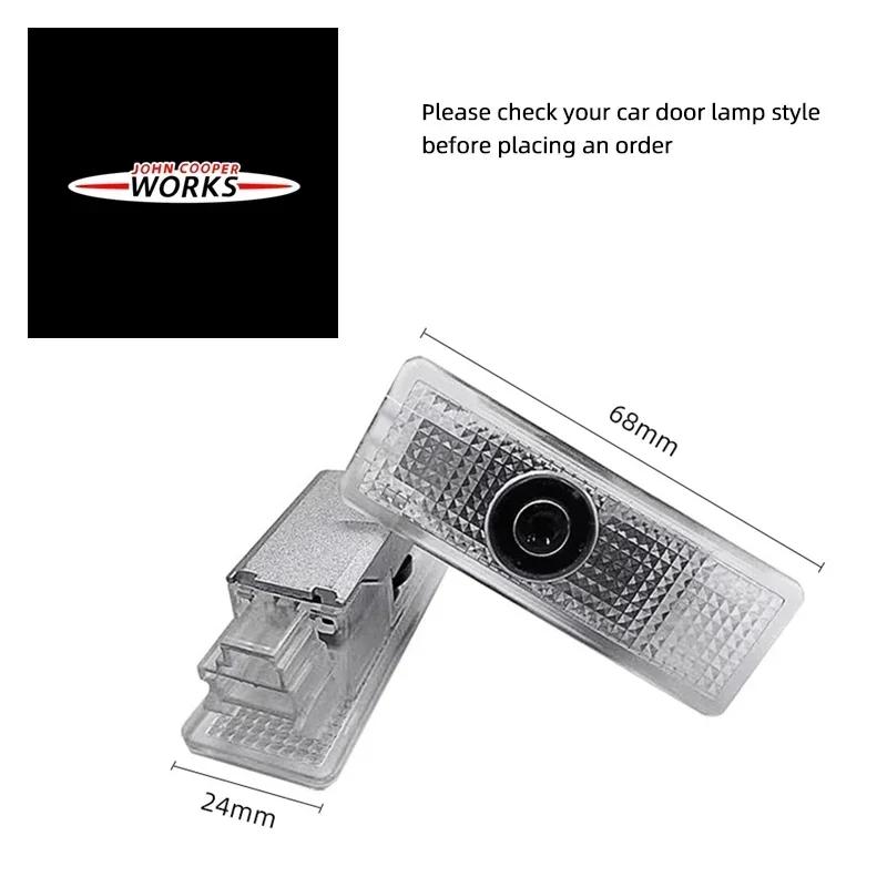 -HD Led Welcome Light Car Door Projector Lamp Decoration For BMW MINI Cooper S Works JCW R55 R56 R50 R53 R60 R61 F54 F55 F56 F60