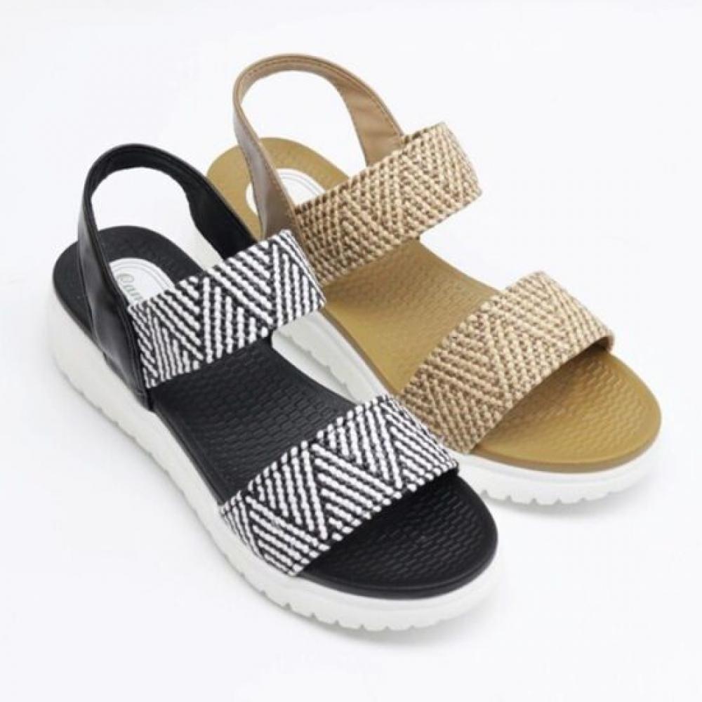 Melting Brown Women Wedge Weaving Sandals