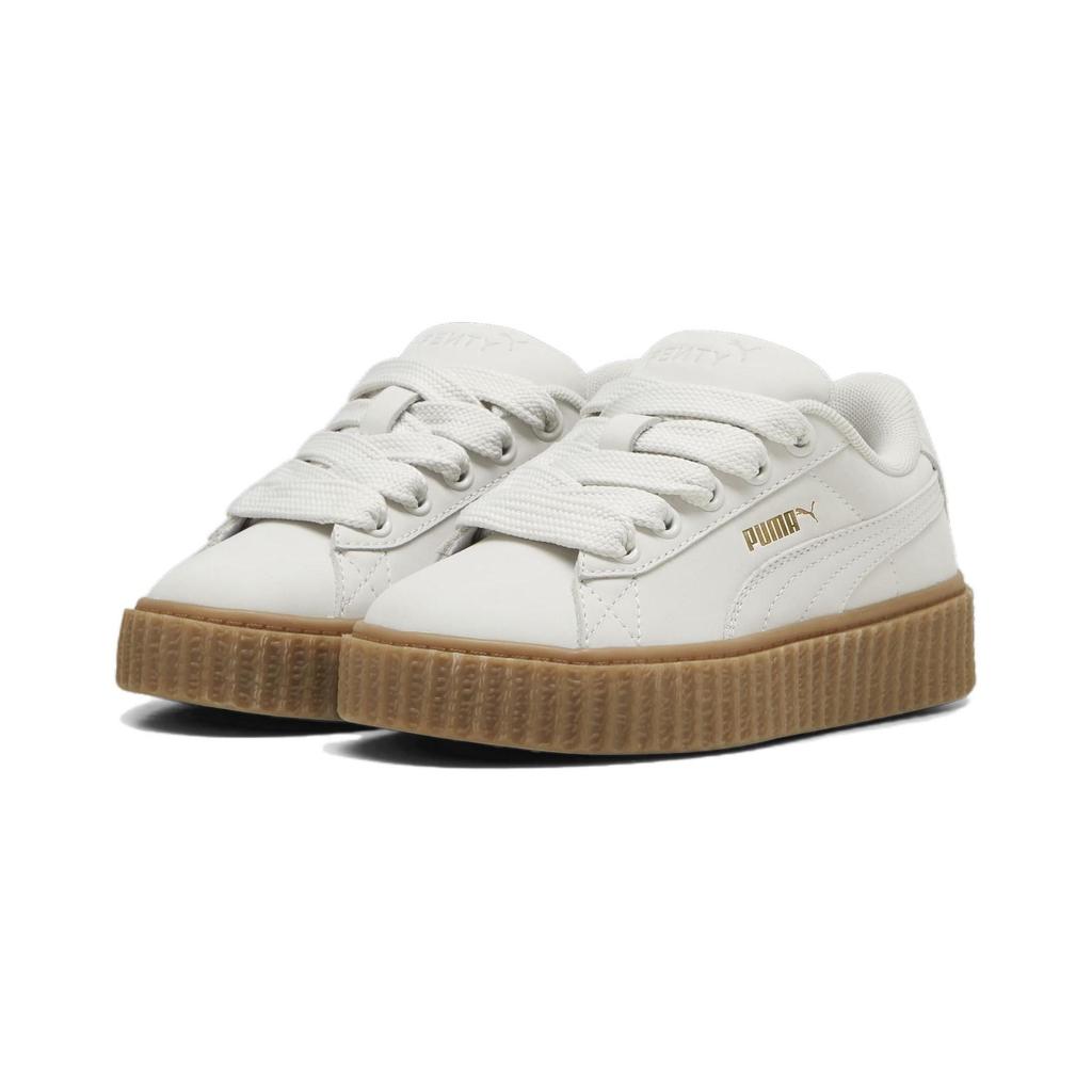 Fenty X Puma Creeper Phatty Little Kid Earth Tone Pack - Warm White Kids Sneakers Cream Gold Gum 399867-03