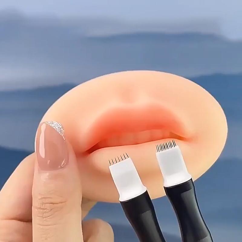 2 шт. Микроблейдинг Тату Туманные Иглы Перманентный Макияж Ручка для Тату Игла Легкие Кислородные Иглы Для Туманных Бровей Губ Подводки