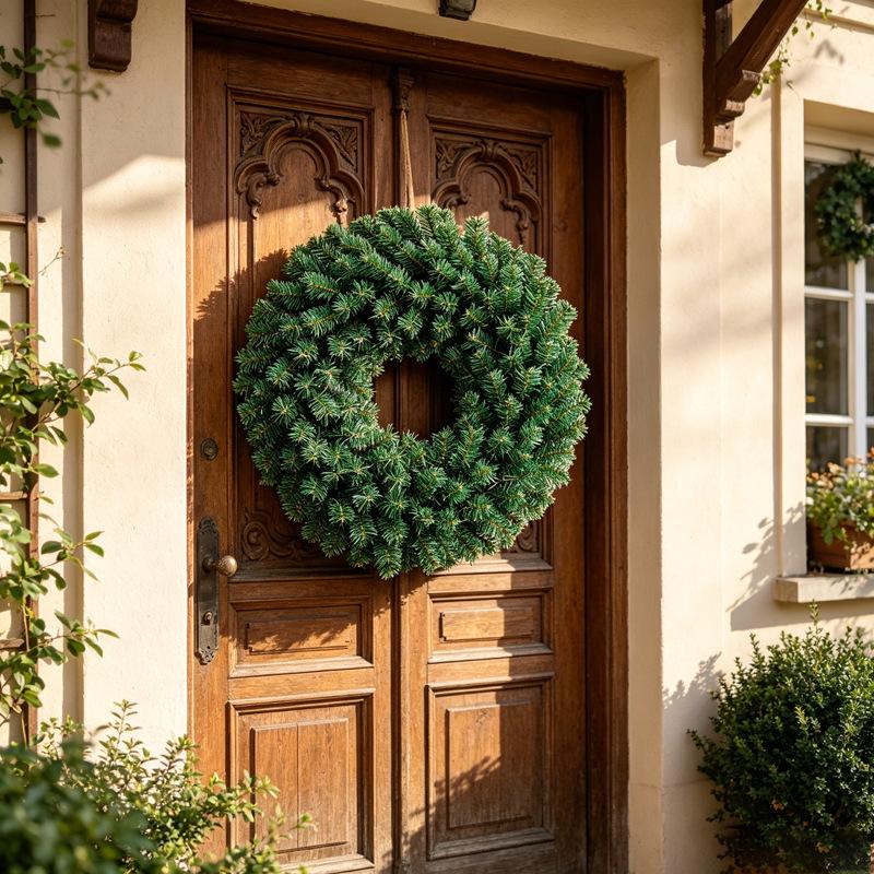 2026 Christmas Wreath for Store Window Decoration & Festive Ambiance