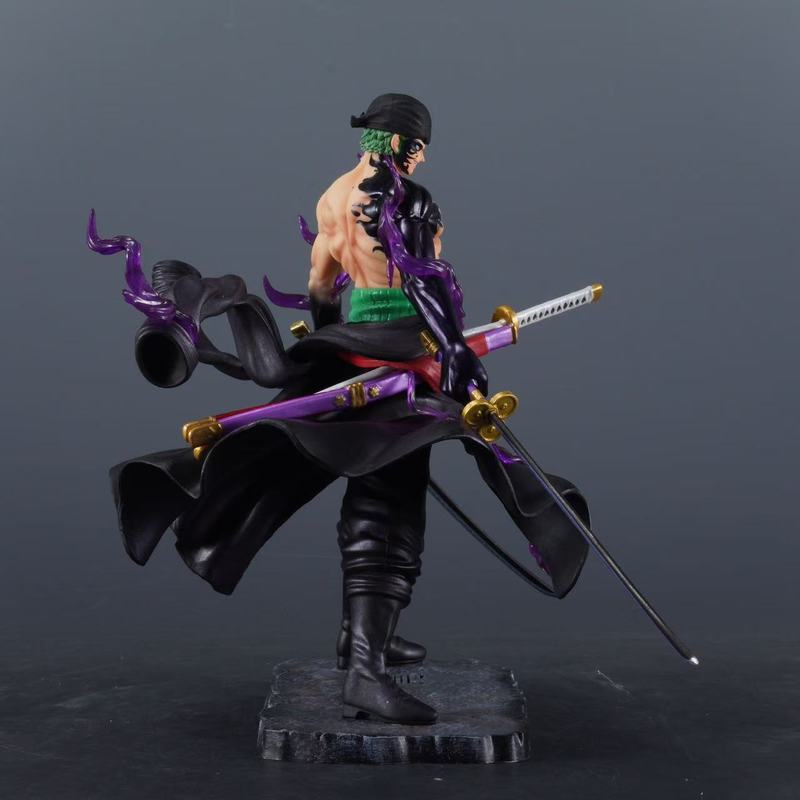 24 см Фигурка One Piece Эмма Зоро из ПВХ Самурай Трех Мечей Ророноа Зоро Фигурка Боевая Форма Статуя Настольное Украшение Аниме Игрушка Подарки