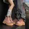 Outdoor Martin Boots Men'S And Women'S Tide Couple Big Head Thick Sole Heightening Boots Big Yellow Boots Tooling Boots