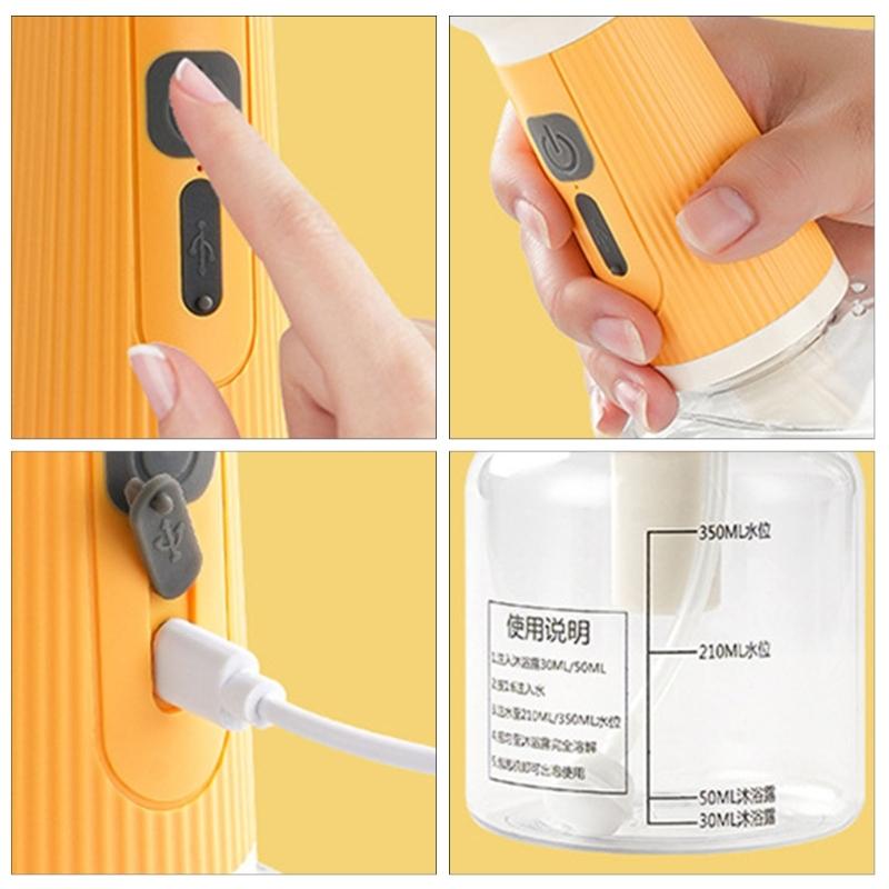 Машинка для ухода за домашними животными с USB-зарядкой, батарея 1200 мАч, автоматический генератор пузырьков для питомцев, тихий ABS