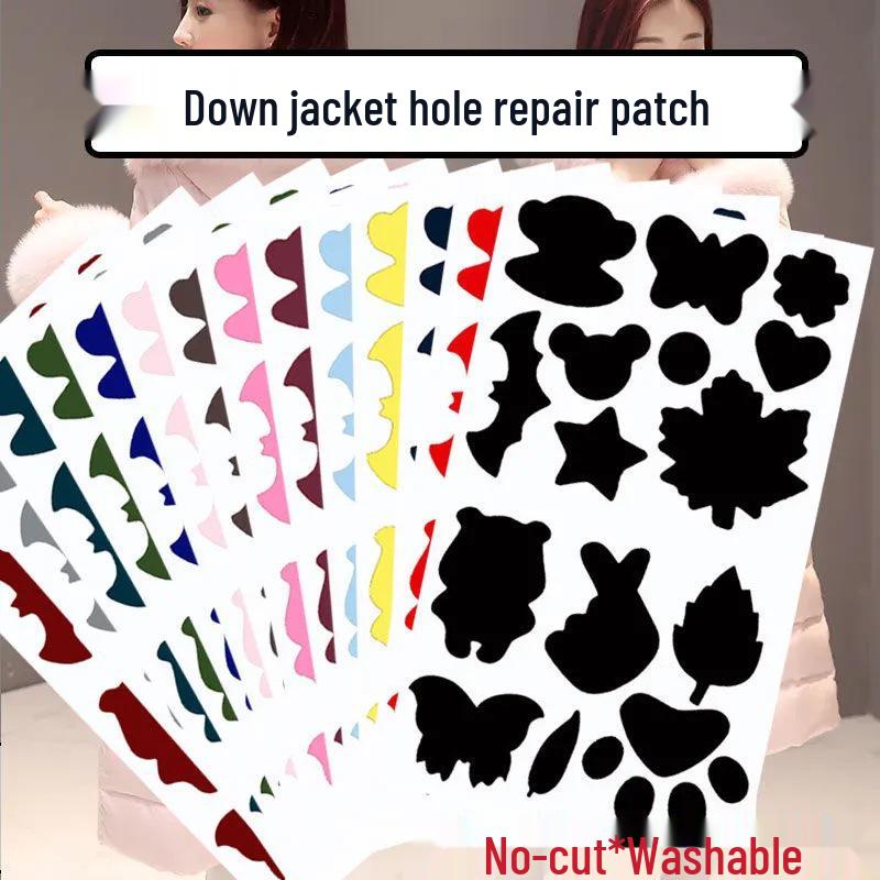 Self-Adhesive Black Patch for Down Jacket Repair - New Arrival