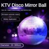 Silver Disco Reflective Ball KTV Bar Wedding Party  Disco Ball 360 ° Rotating Mirror Reflective Sphere