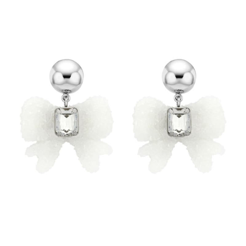 MIKSHIMAI BOW SUGAR EARRINGS_PAIR