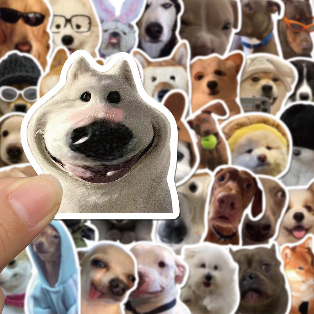 50 шт. Kawaii кошка собака забавные животные мем наклейки милые наклейки украшения DIY скейтборд альбом для ноутбука холодильник автомобиль детские игрушки