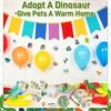 8-24Set Adopt a Dinosaur Party Favors Mini Dinosaur Stuffed Animals With Sticker Dinosaur Plushies Gift For Birthday Party Favor