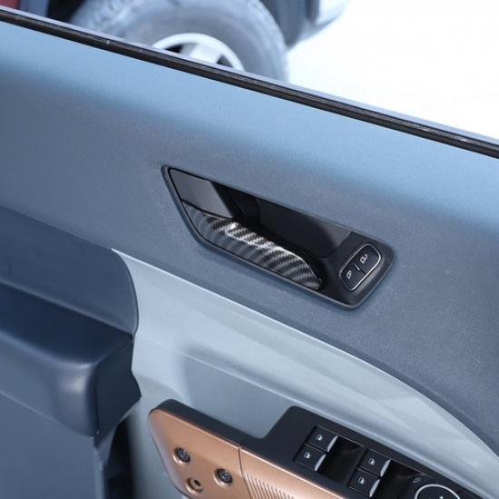 ABS Carbon Inner Door Handle Switch Cover Panel Trim For Ford Maverick 22-24