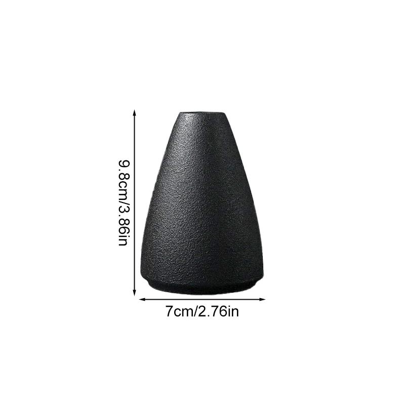 Домашняя маленькая ваза-контейнер для выращивания цветочного органа гидропонного черного керамического украшения