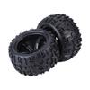 4pcs/set Rubber Tyre Tires & Plastic Hubs Wheel Rims Accessories for 1/8 RC Truck Car