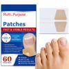 60pcs Fungal Nail Patches Hands And Feet Soft Nail Inlaid Nail Thickening Bright Nail Furrow Gray Nail Care Patch
