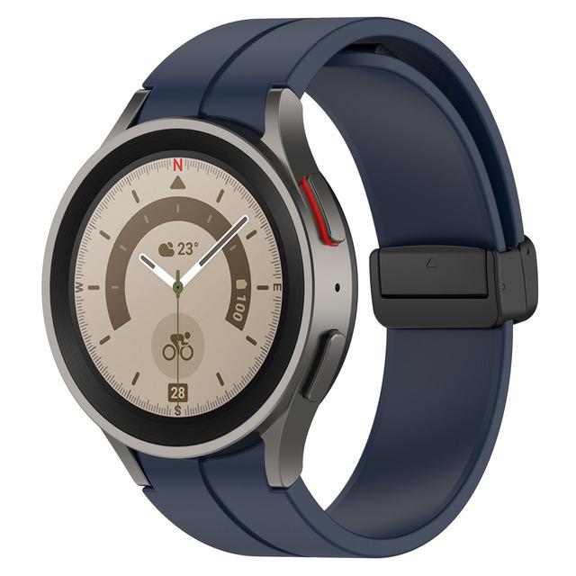 Ремешок для Samsung Watch 7/4/5/6/5 Pro/classic/FE 44мм 40мм Магнитный Силиконовый спортивный браслет без зазоров ремешок Galaxy Watch 7 ремешок