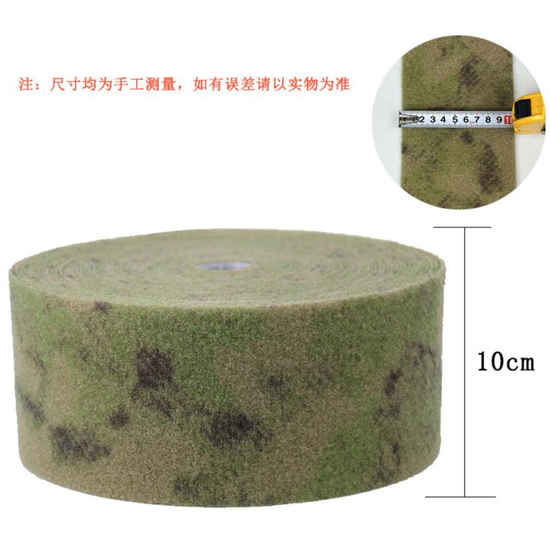 BEPAN Tactics DIY Clothing Accessories Green Ruin Camo Fur Surface Nylon Webbing 1M/5M Length