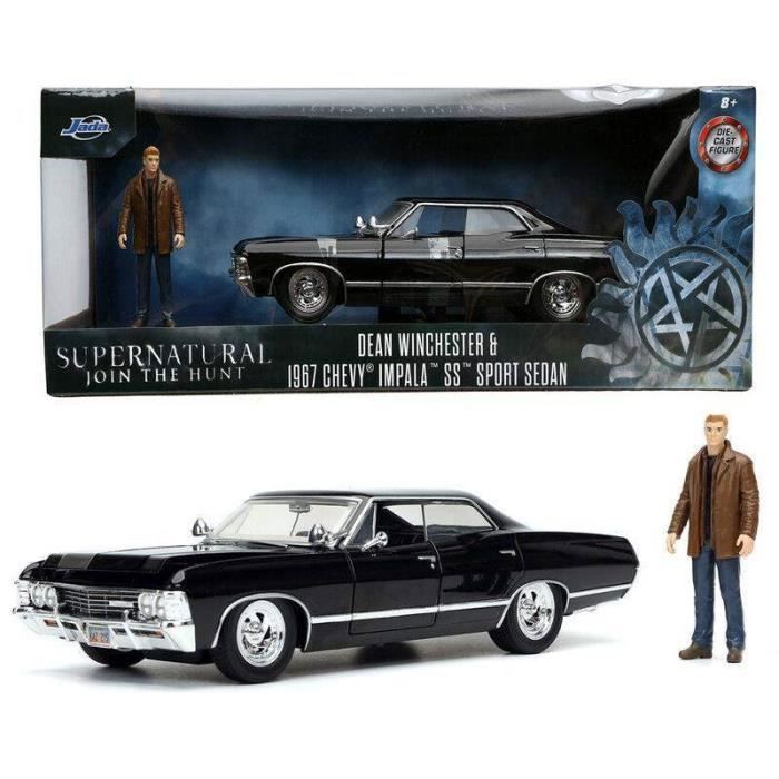 Реплика автомобиля Supernatural Chevy Impala Sport Sedan + набор фигурок Винчестеров Дина - - - Ocio Stock