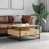 Coffee Table, Sonoma Oak, 80x80x45 Cm, Wood-based Material