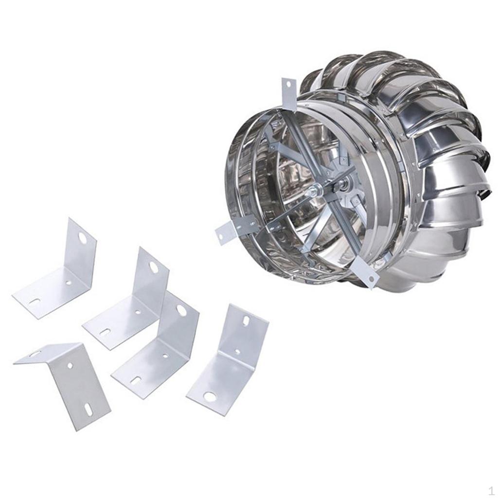 Roof Ventilator Air Outlet Easy Installation Weatherproof Flue Vent Wind Turbines Cap