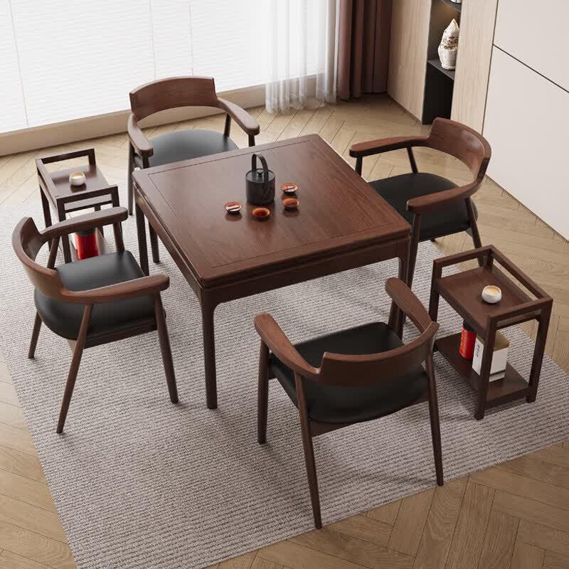 Mengzhang New Chinese Style Solid Wood Square Dining & Game Table