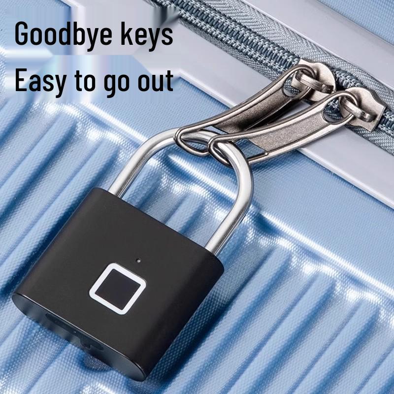 Умный водонепроницаемый навесной замок с отпечатком пальца - Уличный, устойчивый к ржавчине, противоугонный и электронный замок для входной двери и шкафа.