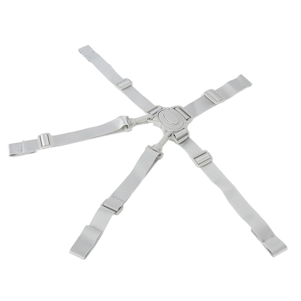High Chair Straps Adjustable 5 Point Harness Baby Safety Strap Belt with Buckle for Stroller Pushchair