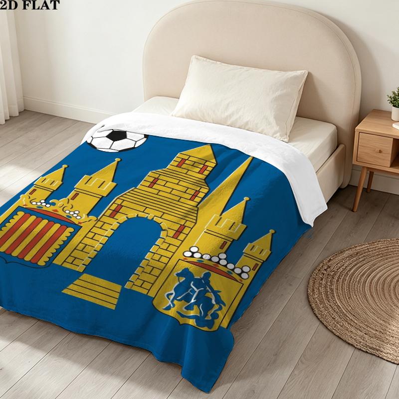 Kvc Westerlo Print Flannel Blanket, High quality Comfortable for All Seasons, Home Decor, Warmth and Comfort, Perfect for Christmas Gifts