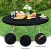 2Pcs Round Spandex Tablecloth Cocktail Table Cover Stretch Washable Picnic Table Cover for Camping,Dining,Indoor and Outdoor
