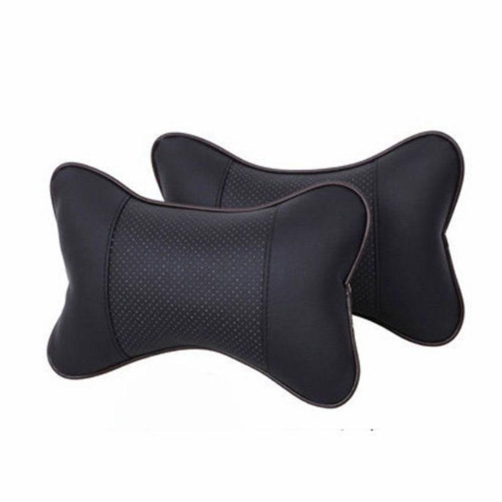 Удобная безопасная подушка для шеи из костяной кожи, подголовник для автомобильного сиденья, подушка для безопасности