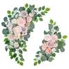 Свадебная арка на открытом воздухе Цветочная приветственная арка Дверь Ворота Банкетный стиль Цветочное украшение Моделирование Поставка цветов