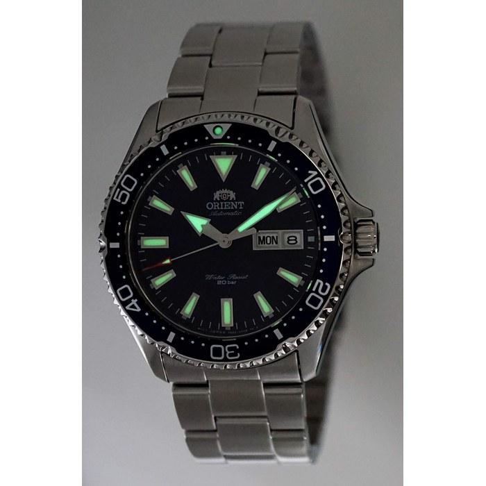 ORIENT Men's Diving Sports Automatic 200m Watch Blue Dial Steel Bracelet RA-AA0002L