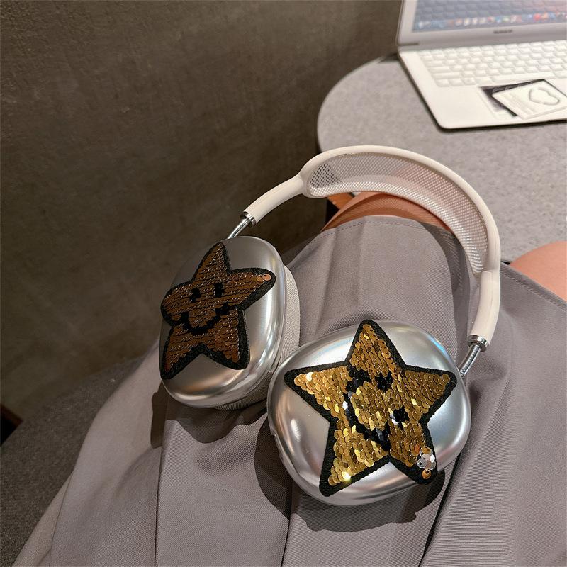 Улыбающаяся пентаграмма для защитного чехла Apple AirPods Max, защитный чехол для наушников AirPods, женский